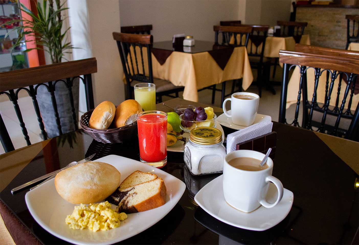 Desayuno de cortesía